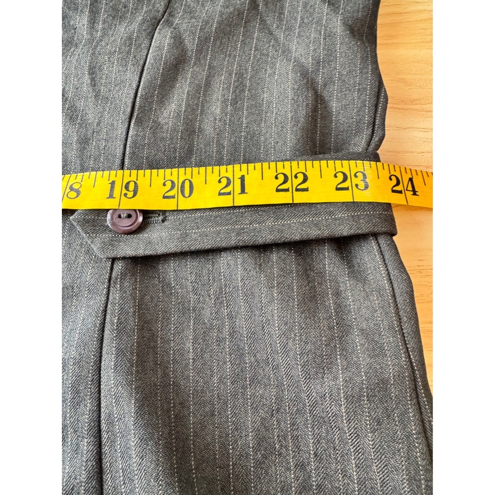 Vintage Southern Lady Olive Green Pinstripe Skirt Suit Blazer Set Plus Size 20 - Picture 6 of 11